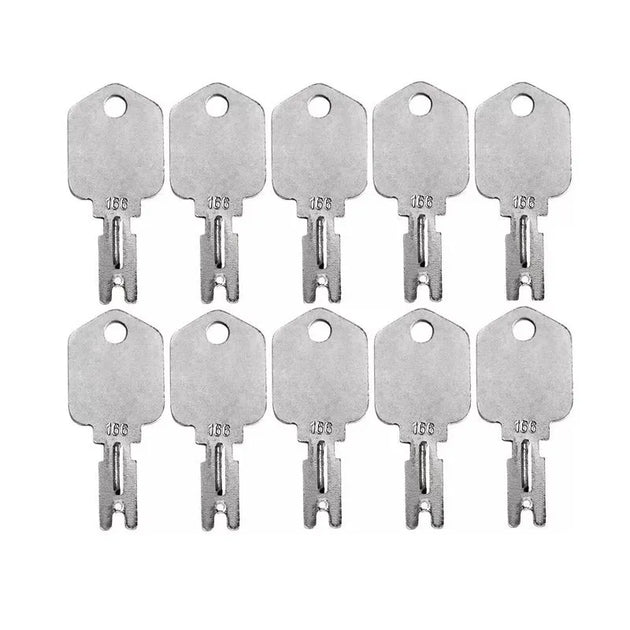 10PCS Hyster Yale Rubber Coated Forklift Key Part Numbers 186304 1430 91033317 A214062 51335040-BeeSpareParts