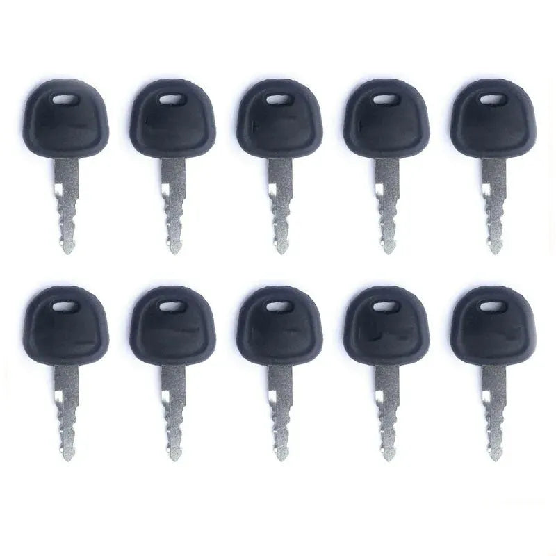 10pcs Ignition Key 21N4-10400K Fit Hyundai Several R Series Excavator Models-Replacement Aftermarket Parts