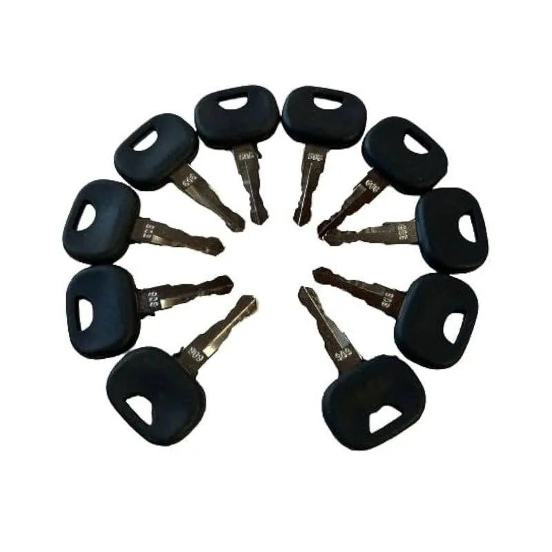10pcs Ignition Key 606 LW10288887 Fits Crawler Loader and Crawler Dozer Models 605C 655C 755C-BeeSpareParts