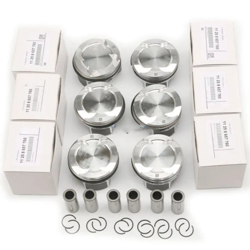 11258638450 B58 3.0L 6-cylinder Pistons & Rings For BMW G32 640i xDrive M G12 740Li xDrive F36 F33 440i xDrive G30 540i STD 82MM-BeeSpareParts