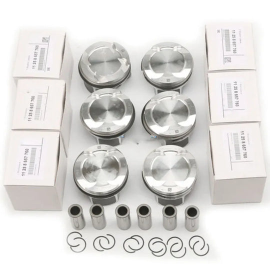 11258638450 B58 3.0L 6-cylinder Pistons & Rings For BMW G32 640i xDrive M G12 740Li xDrive F36 F33 440i xDrive G30 540i STD 82MM-BeeSpareParts