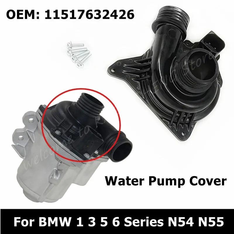 11517632426 N54 N55 Electric Water Pump Cover 11519455978 For BMW 1 3 5 6 Series E60 E61 E70 E71 E88 E90 F01 Coolant Pump Cover-BeeSpareParts