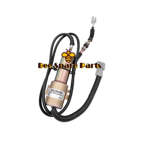 11E1-60100-24 Shutoff Solenoid 60V1-60100-24 for Hyundai R130-5 R210-7 R215-7 24V-Replacement Aftermarket Parts