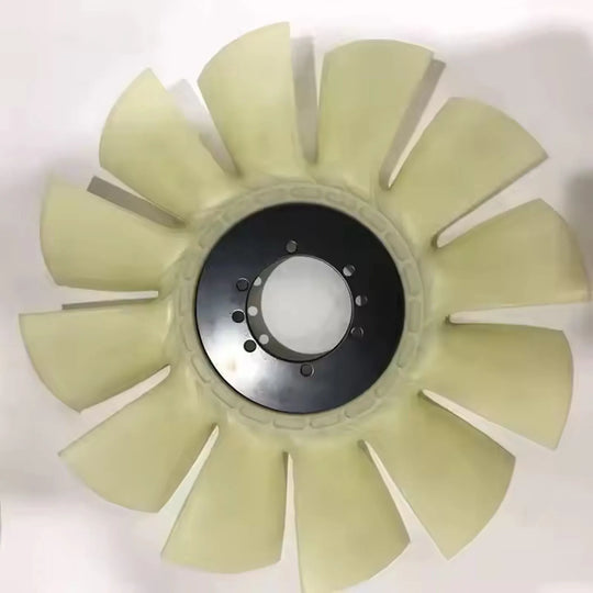 12 BLADES 6BD1 FAN BLADE FITS HITACHI EX200-3 EX200-2 SUMITOMO SH200 1-13636140-1 1136361401-BeeSpareParts