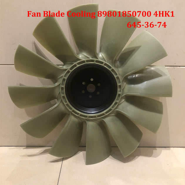 12 Fan Blade Cooling 89801850700 For Hitachi ZAX200-3 ZAX210-3 4Hk1 Engine 8-980185070-0