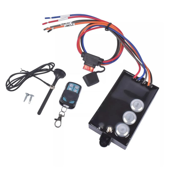 12V Dump Trailer Wireless Remote-Control System G3-H01 For Hydraulic Lift Winch-BeeSpareParts