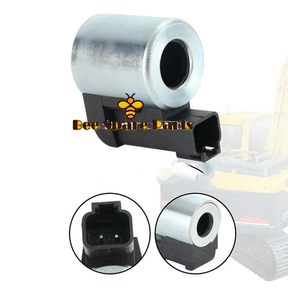 12V DC solenoid valve coil 3036401 for Hyundai R225-7 excavator-Replacement Aftermarket Parts