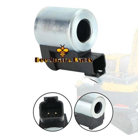 12V DC solenoid valve coil 3036401 for Hyundai R225-7 excavator-Replacement Aftermarket Parts
