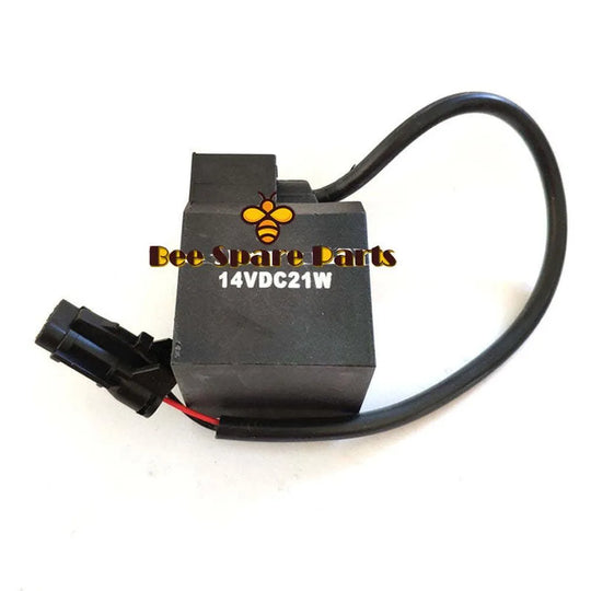 12V DC Solenoid Valve Coil for Hyundai R55 Excavator Diggers Parts 14VDC21W-Replacement Aftermarket Parts