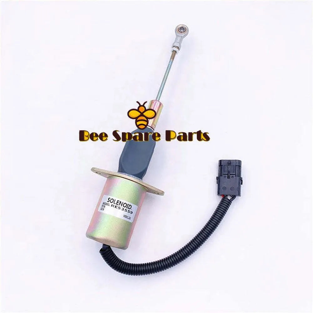 12V Diesel Engine Fuel Oil Shutoff Solenoid Valve 3934174 RE53559 SA-4697-12 3934177-BeeSpareParts
