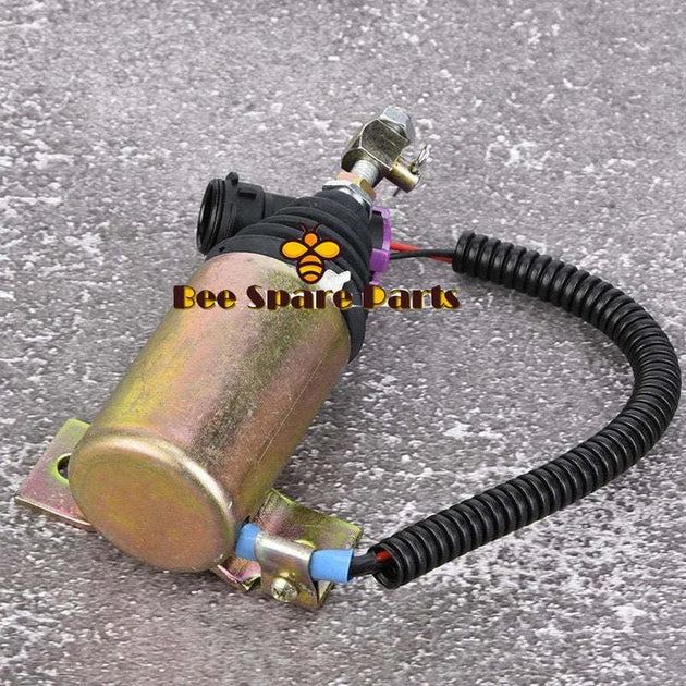 12V Fuel Shut Off Stop Solenoid Valve XHF-1121 E483310000093 Fit for Foton 483 Diesel-BeeSpareParts