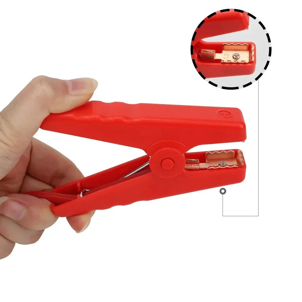12V Jump Starter Alligator Clip Emergency Battery Jump Cable Clamps With EC5 Plug Connector For Car Trucks Starting Device-Replacement Aftermarket Parts