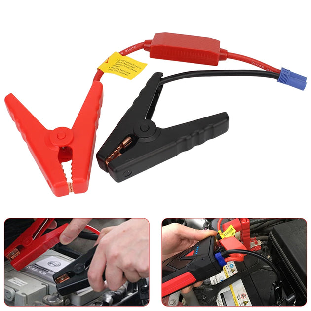 12V Jump Starter Alligator Clip For Car Trucks Emergency Battery Jump Cable Clamps With EC5 Plug Connector-Replacement Aftermarket Parts