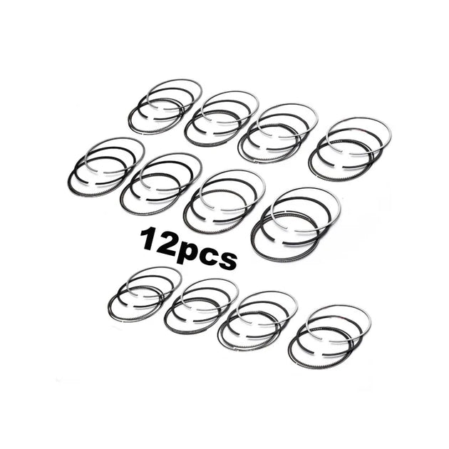 12x Piston Rings Set STD Φ92mm For Rolls-Royce Phantom RR1 Drophead 6.7 N73B68A-BeeSpareParts