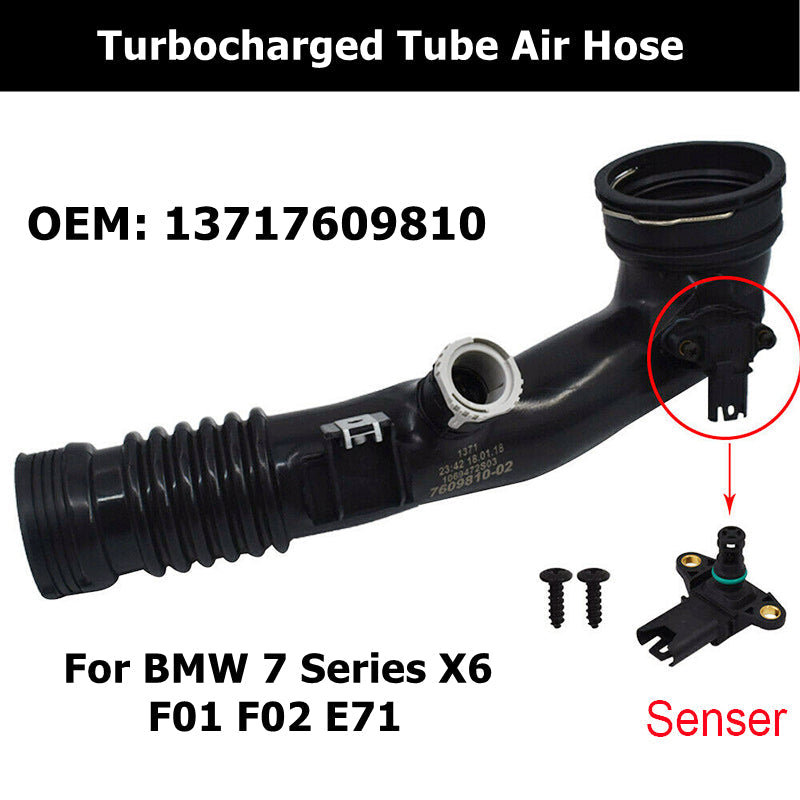 13717609810 Car Accessories Air Cleaner Intake Pipe For BMW 7 Series X6 F01 F02 E71 Turbocharged Tube Air Hose