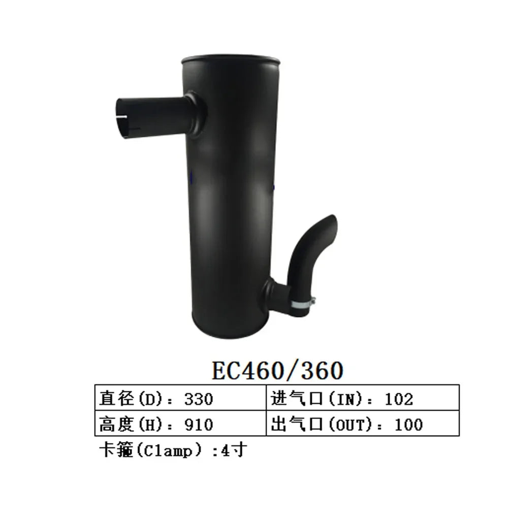 14541655 Muffler Silencer for Volvo Excavator EC360 EC460-BeeSpareParts