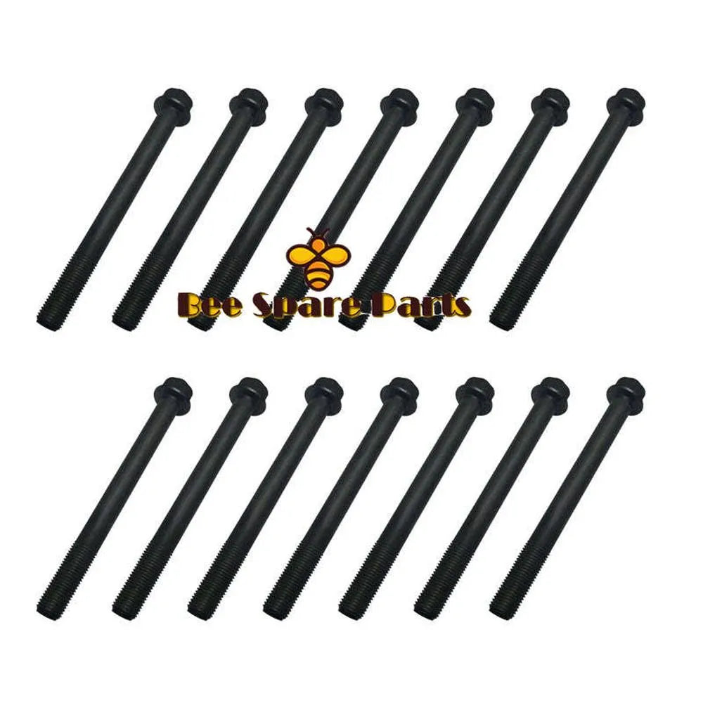 14PCS CYLINDER HEAD BOLT 16241-03450 FOR KUBOTA ENGINE D1005 D1105 D1305 D905 DF1005-Replacement Aftermarket Parts