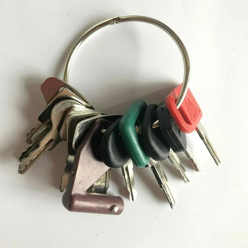 14PCS Heavy Equipment Keys Set Construction Ignition Key Set For Excavator-Replacement Aftermarket Parts