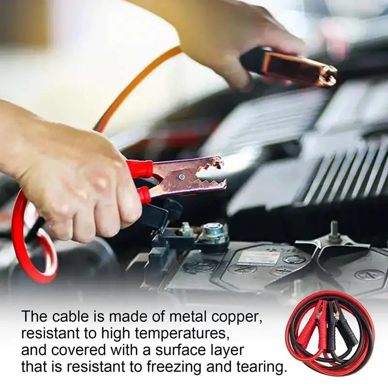 1500A 3/4m Jumping Cables Battery Connection Line Jumper Cables Heavy Duty Leads Booster Starter Firewire For Car Van Truck-BeeSpareParts