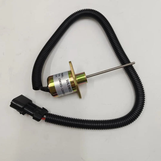 1503ES-12A5SUC9SCC28 12V Fuel Flameout Solenoid Valve 25-38109-05S for Kubota-Replacement Aftermarket Parts