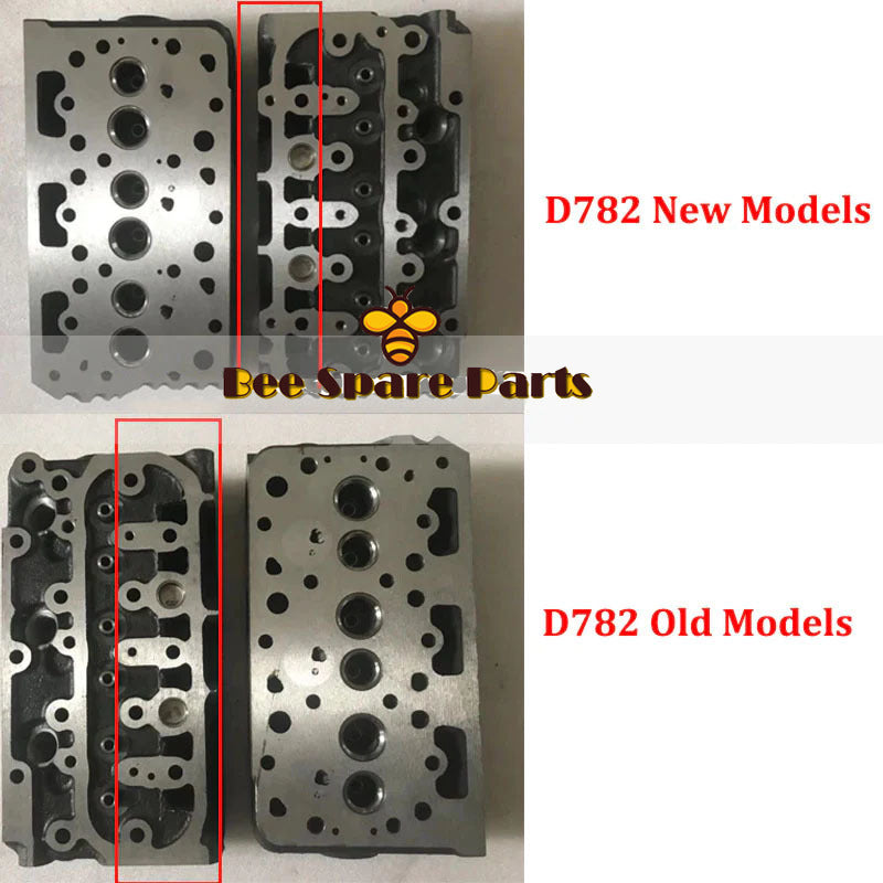 Cylinder Head With Valves for Kubota Engine D782