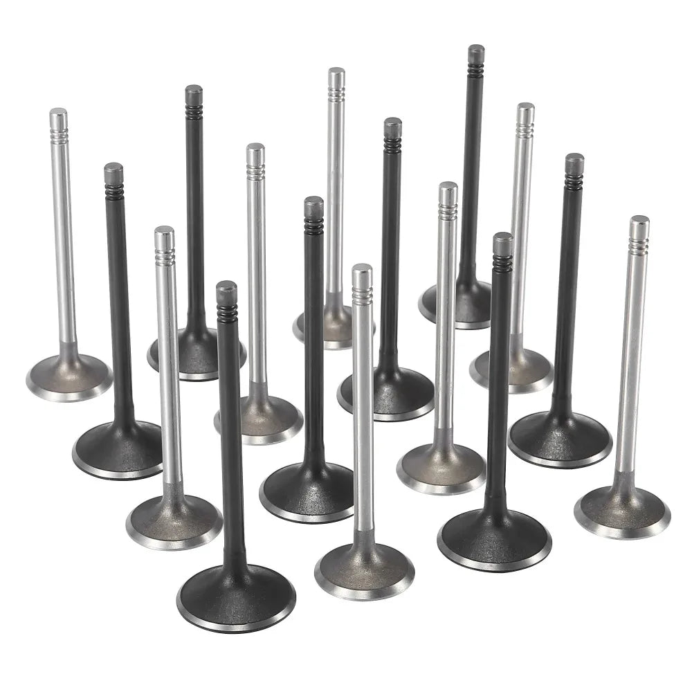16pcs Intake & Exhaust Valves Set For Ford Ranger Land Rover Defender 2.2 2.4 TDCi TD4-BeeSpareParts