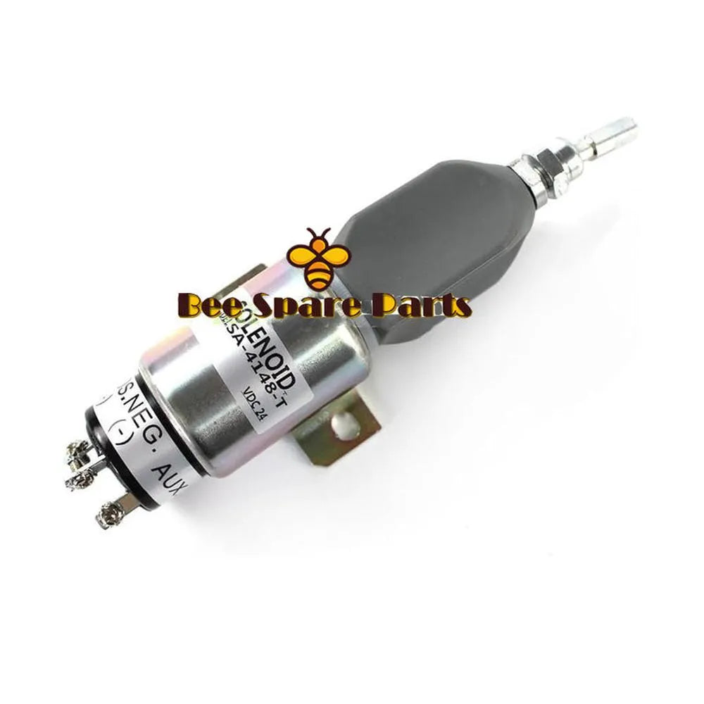 1751-24E7U1B1A 24V Fuel Shutdown Solenoid For Mitsubishi S4K S4K-T Hyundai Volvo-BeeSpareParts