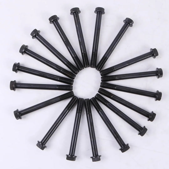 18Pcs Cylinder Head Bolt 119174-01200 11917401200 Replacement for Yanmar 4TNE106 4TNV106 4TNV106T 4LHA 4LH-STE Replacement for Komatsu 4D106 Engine-BeeSpareParts