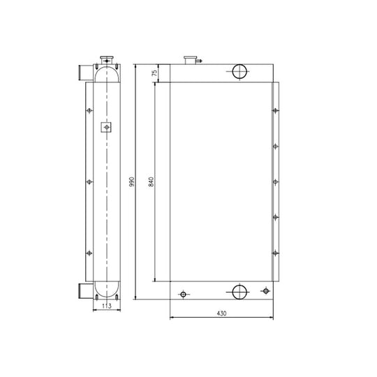 Firs JCB JS220B Radiator 30/926129 30/926977