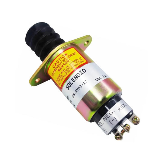 For Bomag 05712910 Fuel Stop Solenoid 12V-Replacement Aftermarket Parts