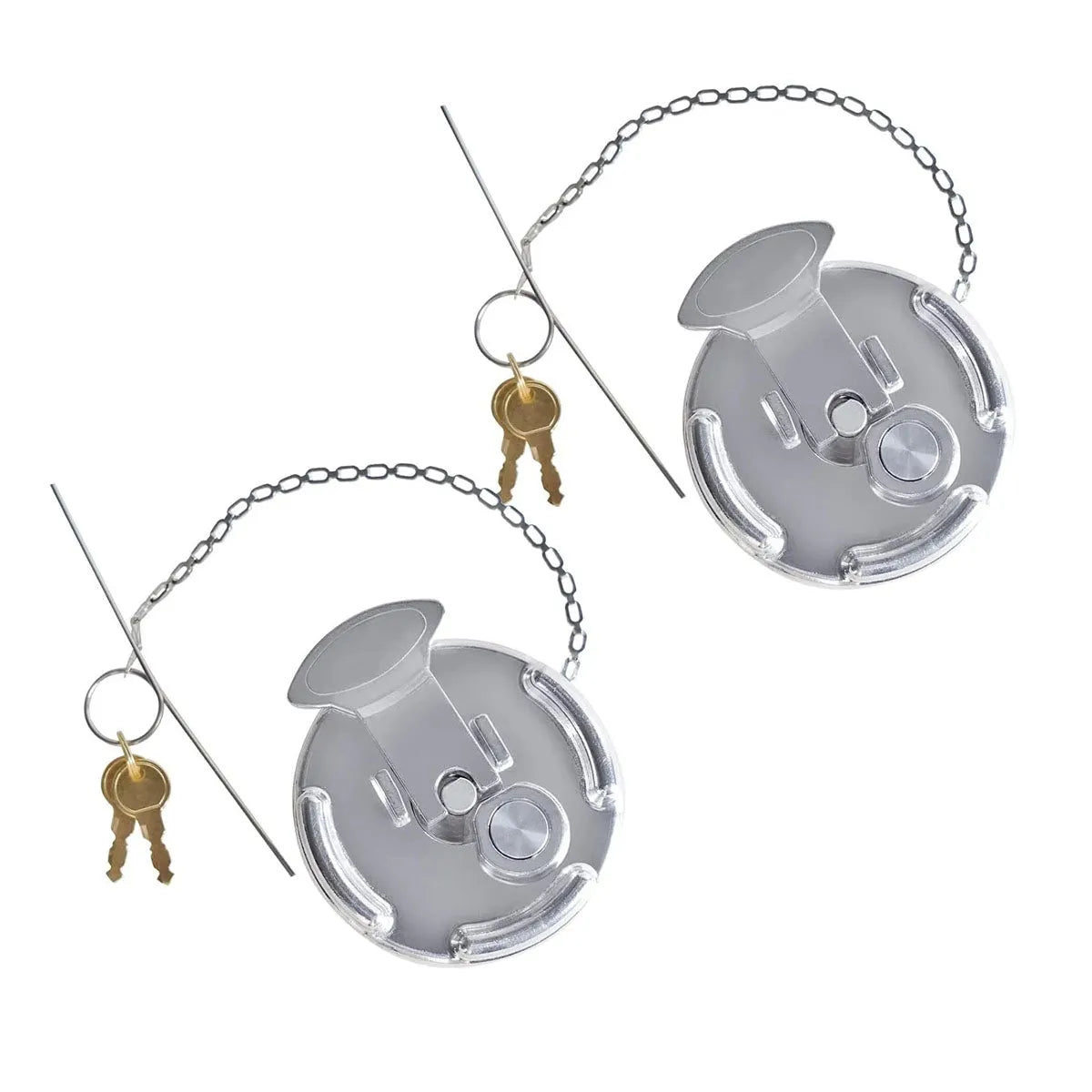 2x Locking Lever Fuel Cap 4" Kit For Peterbilt 330 335 340 359 377 378 379 362-Replacement Aftermarket Parts