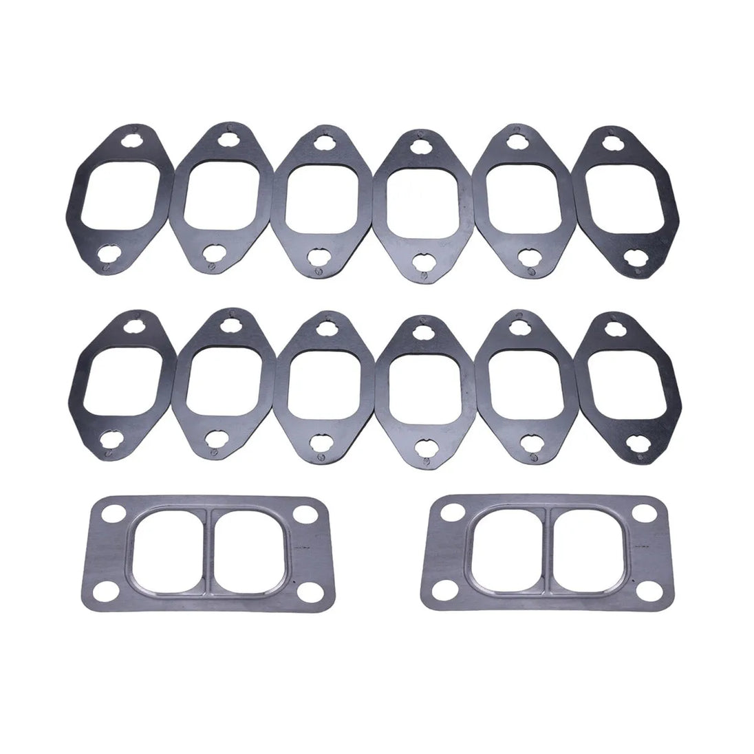 New Exhaust Manifold Gasket Kit for Dodge Cummins 12V 4BT 6BT 3.9 5.9L Engine-Replacement Aftermarket Parts