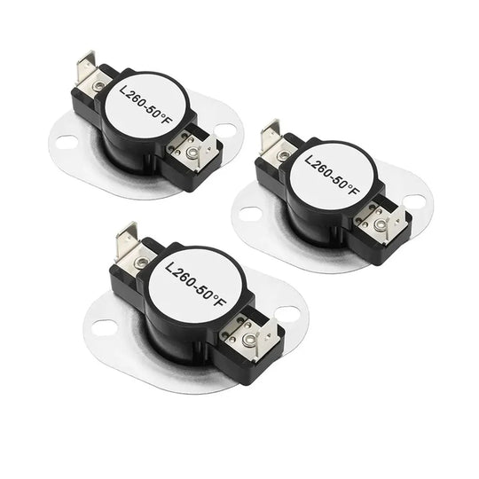 3PACK Thermal Fuse Thermostat DC47-00018A 35001092 L260-50F for Samsung Dryer-BeeSpareParts