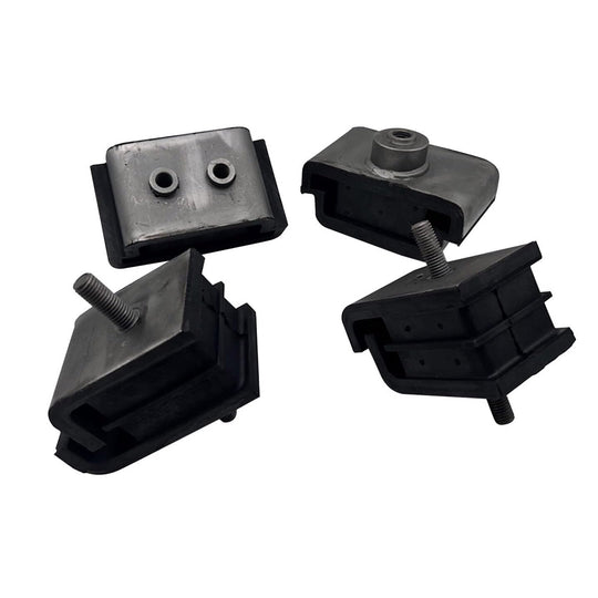 4pcs Engine Mounting Rubber Cushion Feet Bumper Compatible with Hitachi Excavator EX200-5