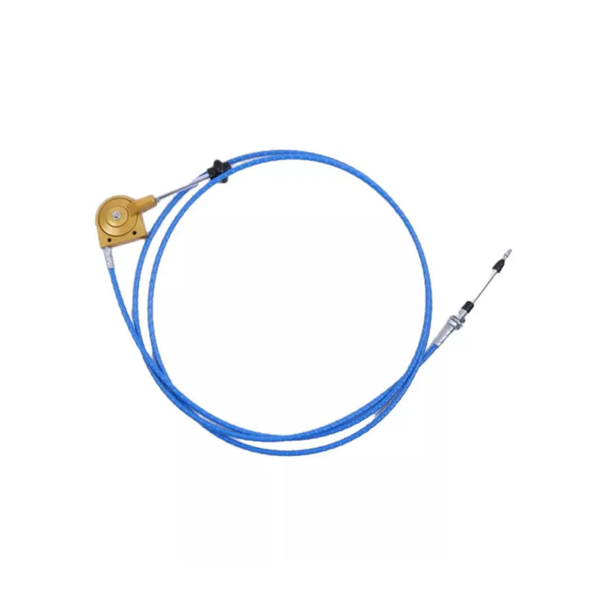 New Throttle Cable 6M 236" w/Control Handle for Case Hitachi Komatsu John Deere-BeeSpareParts
