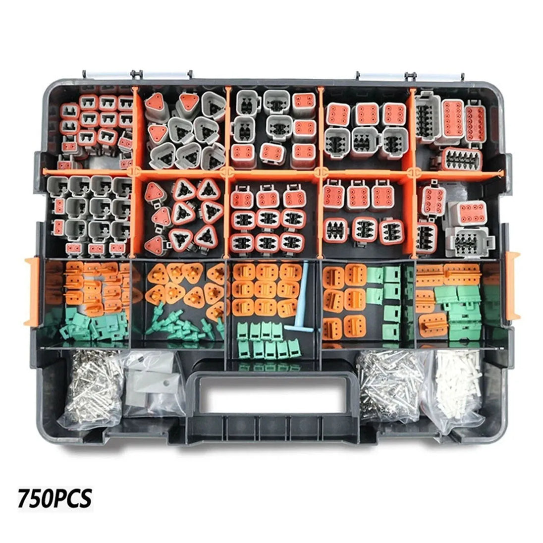 750PCS New Deutsch DT Connector Plug Kit for 14 16 18 20 AWG Stamped Contact Kit-BeeSpareParts