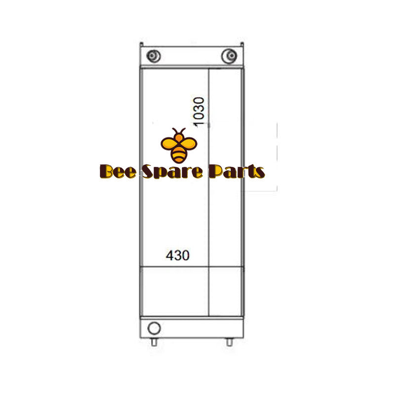 Water Tank Radiator 263J2-12761 263J2-17001 for Hitachi Loader ZW310 ZW310-A ZW310-HCMF