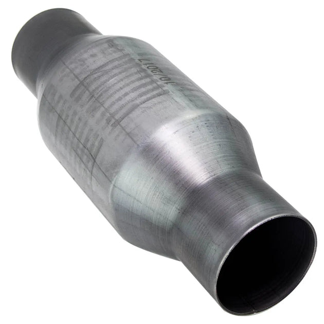 1pc Universal 2.5 Inch Catalytic Converter High Flow T409 Stainless Steel 410250-BeeSpareParts