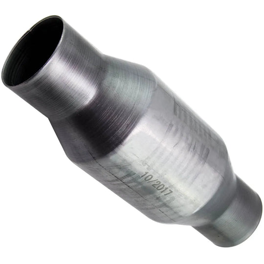 1pc Universal 2.5 Inch Catalytic Converter High Flow T409 Stainless Steel 410250-BeeSpareParts