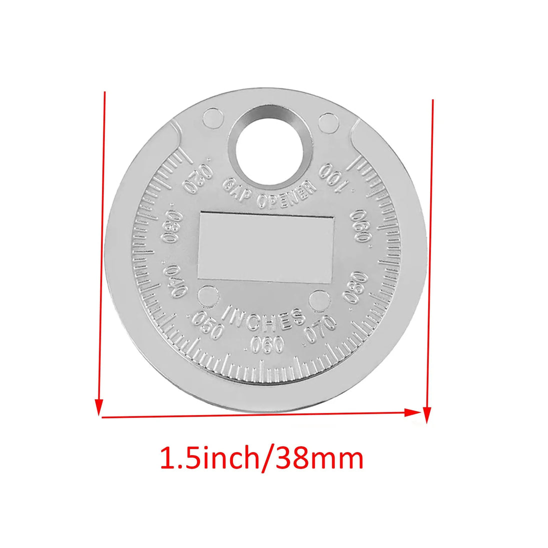 2 Pack Automobile And Motorcycle Spark Plug Gap Adjustment Tool 0.6-2.4mm Coin Type Spark Plug Gauge-BeeSpareParts