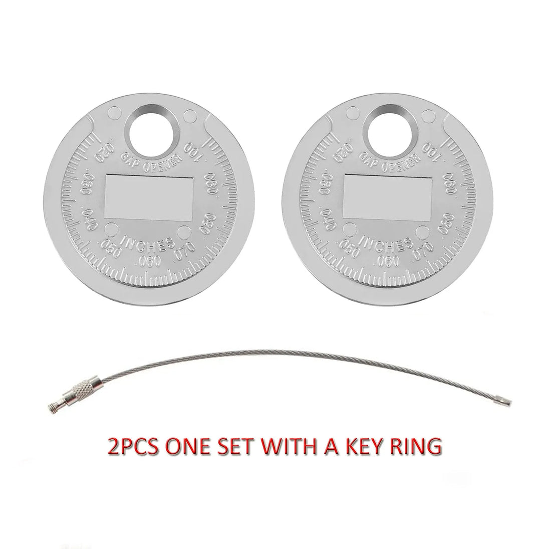 2 Pack Automobile And Motorcycle Spark Plug Gap Adjustment Tool 0.6-2.4mm Coin Type Spark Plug Gauge-BeeSpareParts