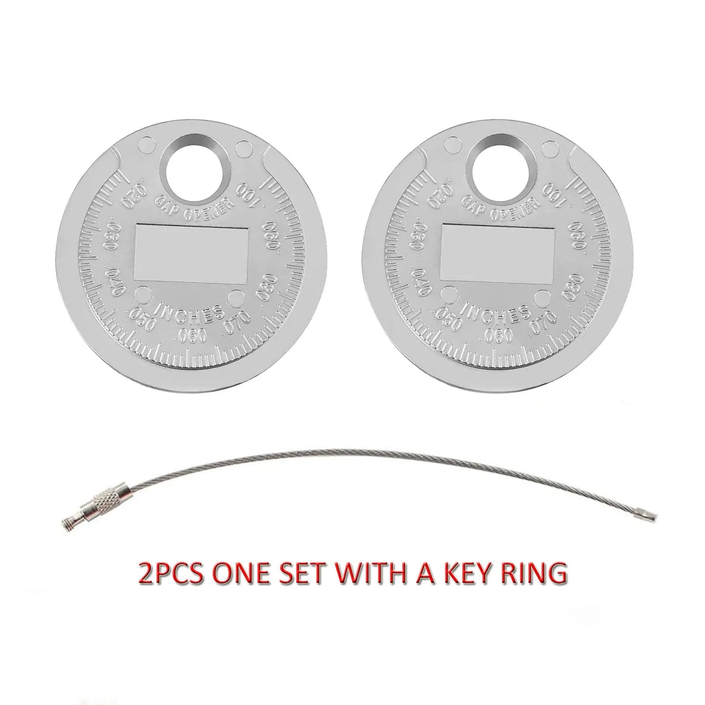 2 Pack Automobile And Motorcycle Spark Plug Gap Adjustment Tool 0.6-2.4mm Coin Type Spark Plug Gauge-BeeSpareParts