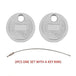 2 Pack Automobile And Motorcycle Spark Plug Gap Adjustment Tool 0.6-2.4mm Coin Type Spark Plug Gauge-BeeSpareParts