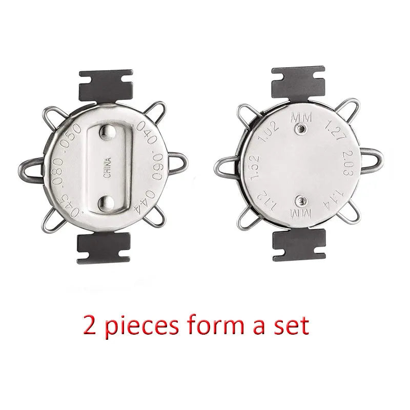 2 Pieces Spark Plug Tool Spark Plug Gauge Measuring Tool Wire Spark Plug Gauge Tool Adjustment Tool Metric Standard Inches Gauge for Motorcycles-BeeSpareParts