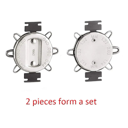 2 Pieces Spark Plug Tool Spark Plug Gauge Measuring Tool Wire Spark Plug Gauge Tool Adjustment Tool Metric Standard Inches Gauge for Motorcycles-BeeSpareParts