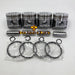 New 4 Sets STD Piston Kit With Ring ME018825 Fit For Mitsubishi 4D35 Engine 110MM