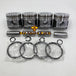 New 4 Sets STD Piston Kit With Ring ME018825 Fit For Mitsubishi 4D35 Engine 110MM