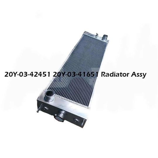 20Y-03-42451 20Y-03-41651 Radiator Assy for Komatsu Excavators PC200-8 PC200LC-8-BeeSpareParts