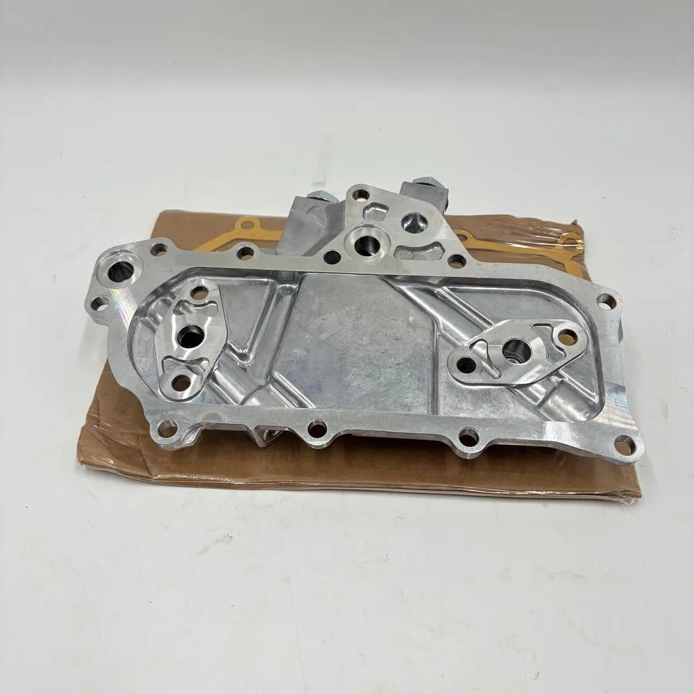 21305-43G01 Oil Cooler Cover With Gasket For Nissan Forklift TD27 TD25 Engine-Oil Cooler-BeeSpareParts