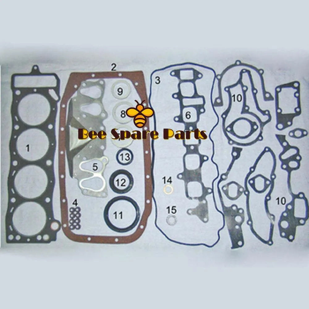 22R 22RE 22REC Engine Full gasket set kit cylinder head bolt nuts for Toyota Land cruiser/4runner/Celica/Hilux VW Taro 2.4L-Gasket & Gasket Kit-BeeSpareParts